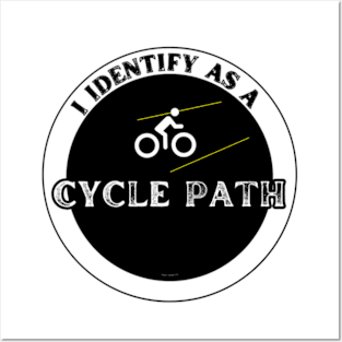 Identify As A Cycle Path (Distressed) By Abby Anime(c) Posters and Art